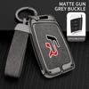 Vrdpn5 Suitable for Seat Ateca Leon FR 2 Ibiza Zinc Alloy Car Key Cover High-end Genuine Leather Car Key Case Buckle Auto Accessories
