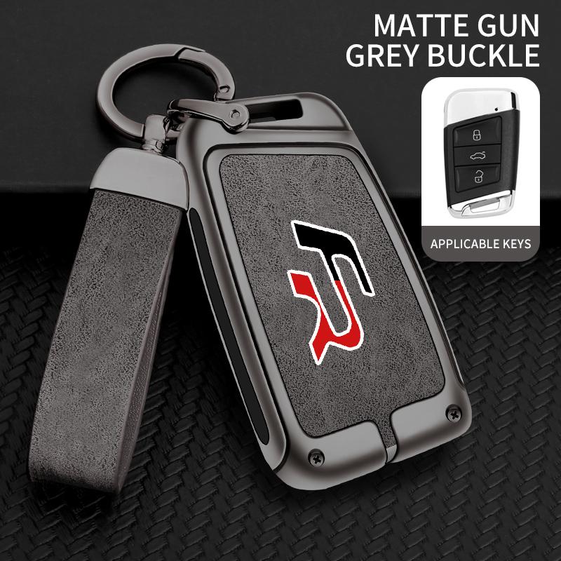 Vrdpn5 Suitable for Seat Ateca Leon FR 2 Ibiza Zinc Alloy Car Key Cover High-end Genuine Leather Car Key Case Buckle Auto Accessories