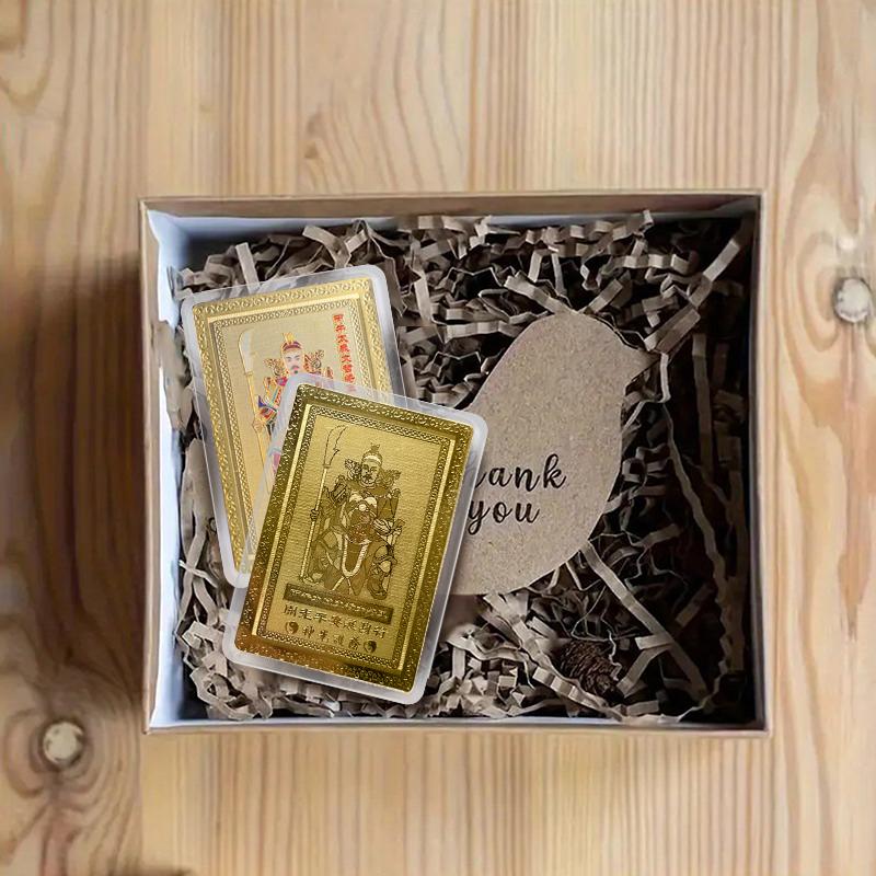 2026 Mini Tai Sui Card Horse Year Feng Shui Blessing Card Amulet Safety Health Wealth Portable Statue Protective Gift Home Decor