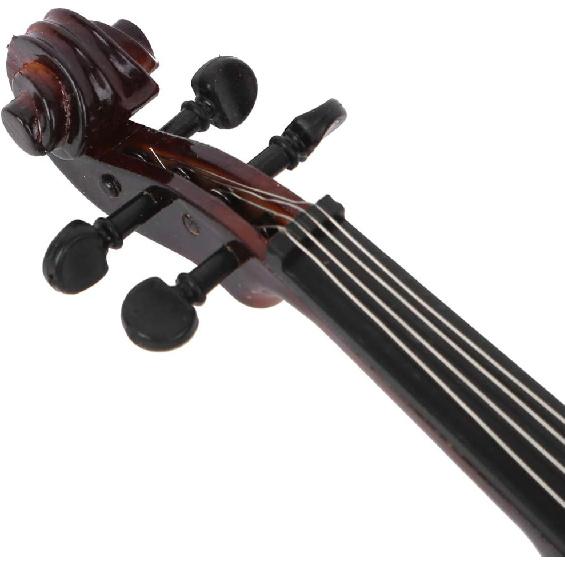 Hand Made Wooden Mini Violin, 7.9in Mini Musical Instrument Model Ornaments With Gift Box - Small Violin Toy for Home Decoration