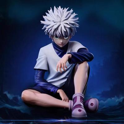 Hunter X Hunter Anime Merchandise: Sitting Killua and Gon GK Collectible Model, 2D Desktop Desktop Decoration, Gift Set.