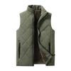 Gilet Uomo Stile Coreano Foderato in Pile Spesso Autunno Inverno Trapuntato a Rombo con Zip Senza Maniche Gilet Casual Caldo Gilet da Vita
