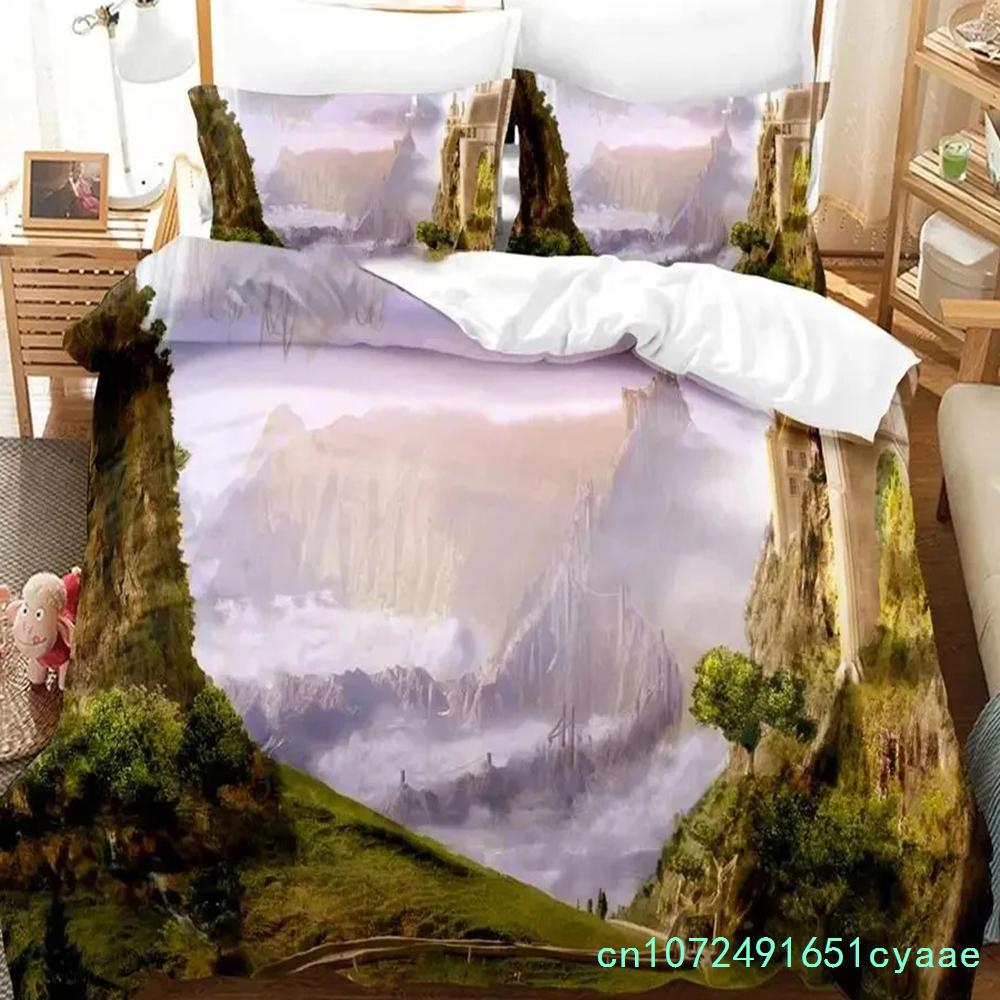 Set Letto Castello Incantato Fantascienza Ragazzi Ragazze Misura Singola Queen Copripiumino Federa Letto Ragazzi Adulti Tessile per la Casa