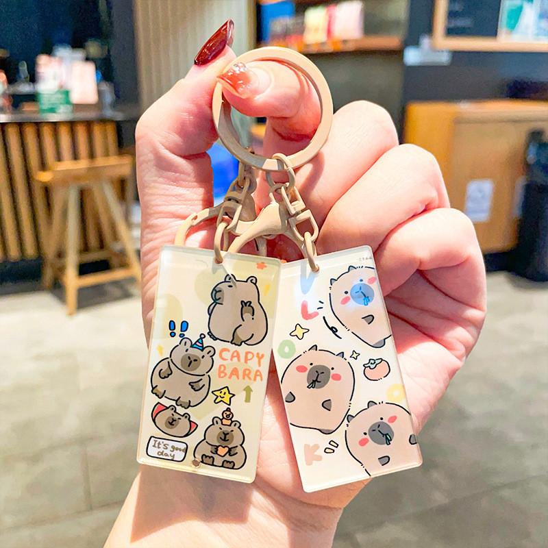 Acrylic Keychains Creative Charming Capybara Styles Perfect For Gifts Couples