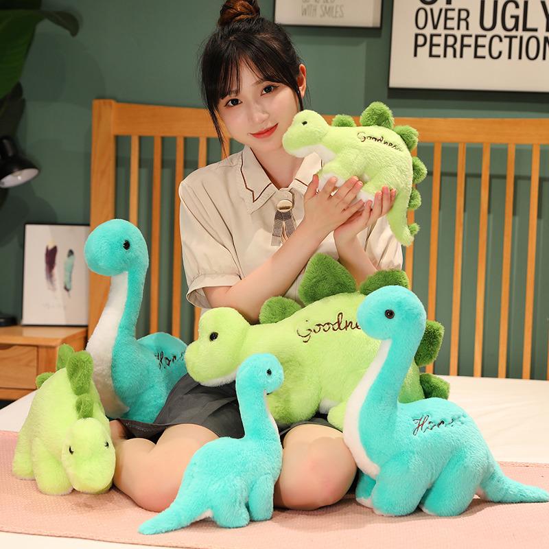 Cartoon Simulation Dinosaur Plush Toy Tyrannosaurus Rex Stuffed Soft Triceratops Cute Doll Toys