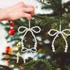 12pcs Elegant Bow for Christmas Tree Decoration,Twist Tie Bows for Wreaths,Gift Wrapping, Wedding Decor,Christmas Decorations