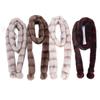 Korean Luxury Sausage Plush Scarf: Women's Long, Thickened Snood for Warmth & Style