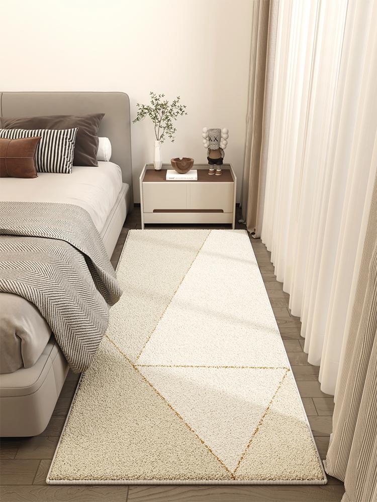 Light Luxury Living Room Decoration Carpet Fluffy Soft Bedside Rug Modern Style Rugs For Bedroom Thick Anti-Slip Study Floor Mat