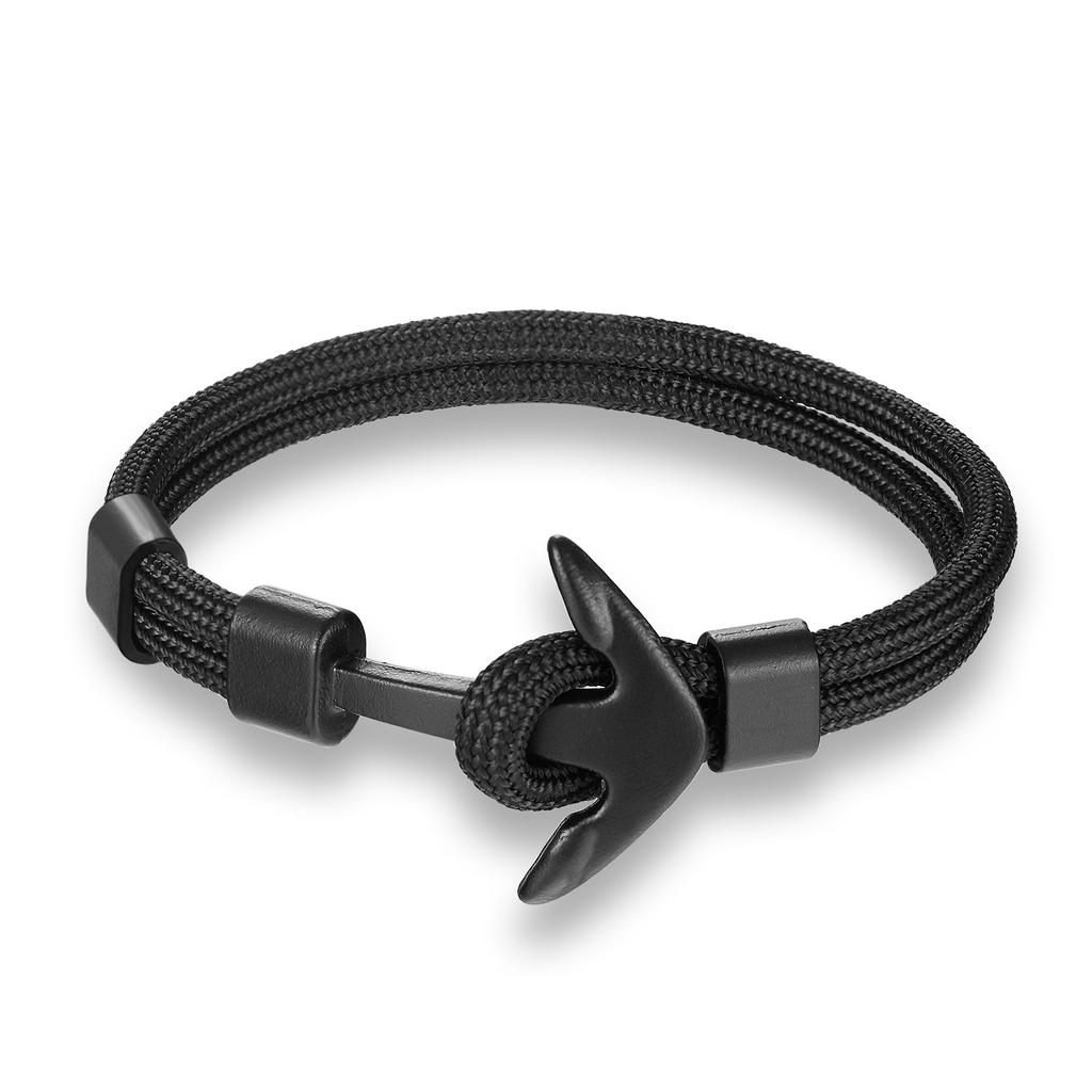 European and American Trends, Boat Anchors, Men's Aircraft Bracelets, Polyester Rope Jewelry