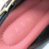 MARNI Sandals Leather cross strap platform sole Black pink l37 SAMA002708 Used