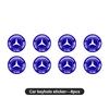 Car Key Sticker Logo 3D Metal Car Key Sticker Emblem For Mercedes Benz C180 C300 W124 W176 W177 C200 C260 GLC CLE CLA AMG MX5