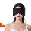 Wulsalio Sleeping Eye Mask, Warm and Cool Dual Sensation Capsule Eye Mask, Blindfold, Relieves Eye Fatigue, Soundproofing, Ear Covers, Thin, Breathabl
