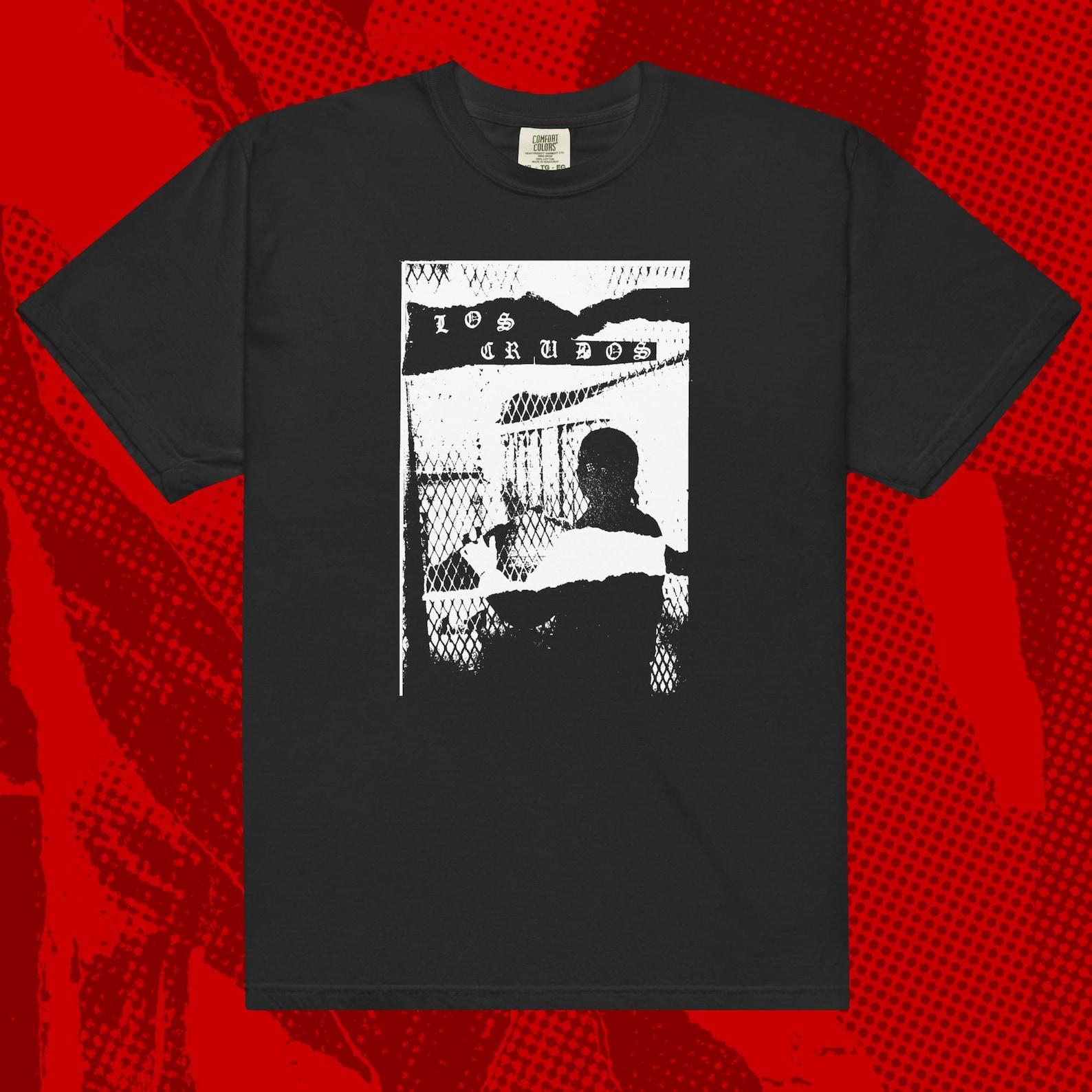 Los Crudos Fence T-Shirt | Crust Punk Anarcho HC 2XL