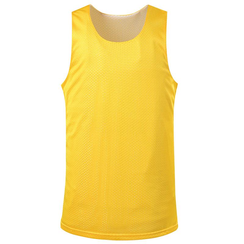 Reversible Mesh Basketball Jersey - Plus Size; Lightweight, Breathable Sports Vest for Training and Competition.
