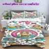 Cute animals surfing Pattern Bedding,Quilt Set Quilt Cover Pillowcase Home Birthday Gift (1*duvet cover+2*pillowcase,without core)