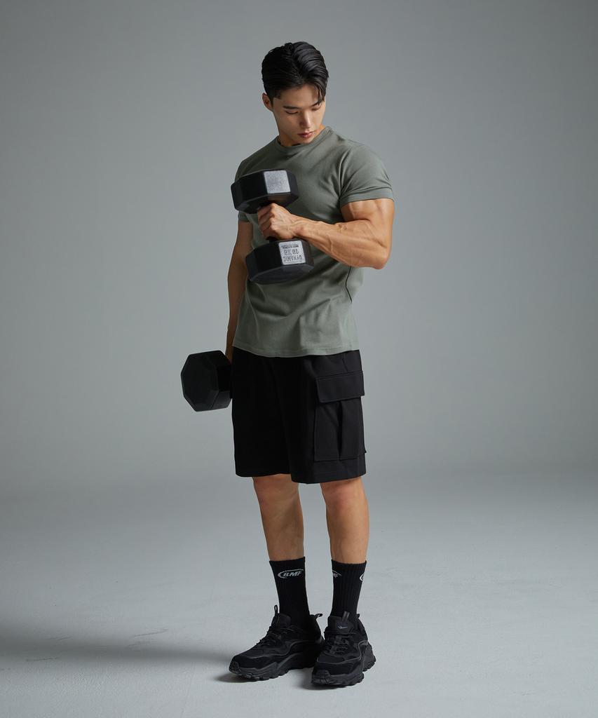 Beullaegmonseuteopis Cotton Poly Half Sleeve (Khaki) / Bm230106