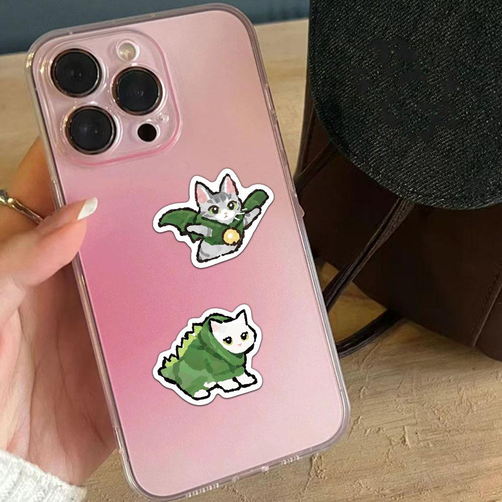 77PCS Cartoon Cat Stickers Exquisite Animal Account Materials Phone Cases Laptop Luggage Waterproof Stickers