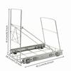 Pull-out Trash Can Rack Chrome Finish Under-Cabinet Garbage for Kitchen