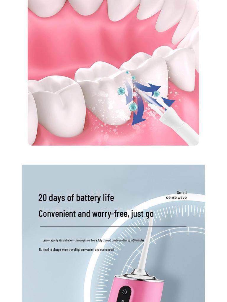 Portable Electric Oral Care Water Flosser & Tooth Cleaner