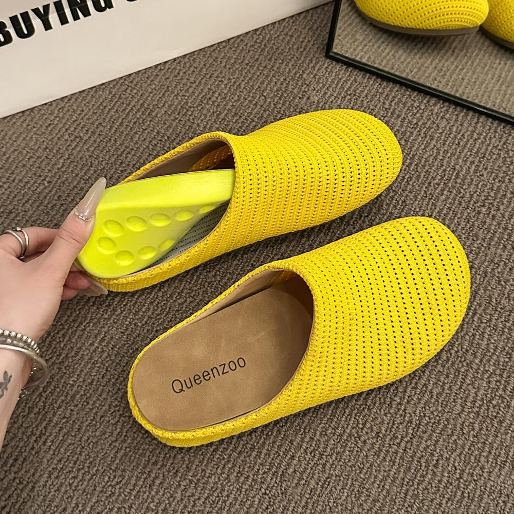2025 New Fashion Summer Women Shoes Breatherable Ladies Sandals Light Soft Comfortable Flats Shoes Outdoor Daily Slippers