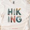 Hiking T Shirt Collage Outdoors Adventure Hiker Nature Lover Camping Backpacking Vintage Soft Streetwear Homme Versatile
