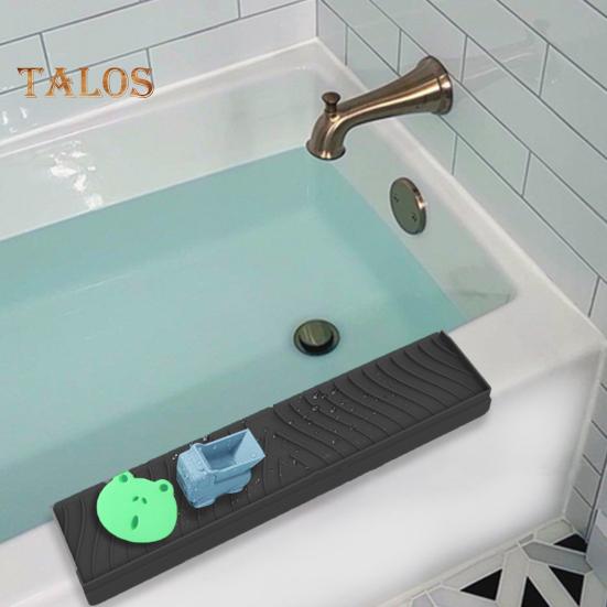 Silicone Sink Edge Protector Splash Guard with Suction Cup Anti-slip Multifunction Countertop Kitchen Bathtub Sink Wash Basin Anti-splash Tray Sink