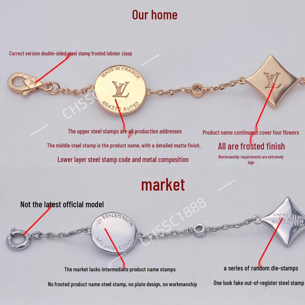 Luxusní sada náhrdelníku a náramku LV Clover & Flower z perleti