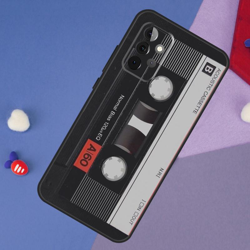 Art Cassette Tape Design Case For Samsung Galaxy A13 A16 A26 A36 A56 A06 A55 A35 A15 A54 A34 A14 A53 A12 A22 A32 A52