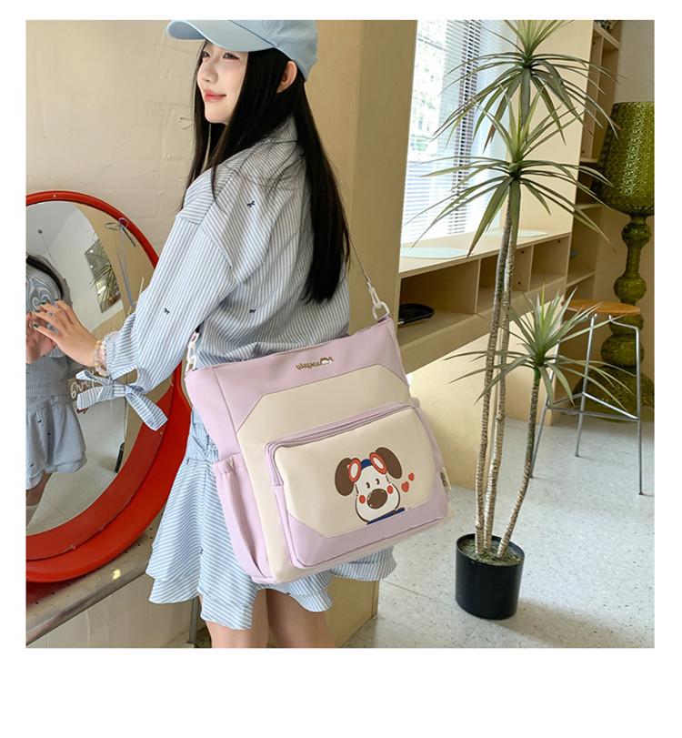 Autumn Cartoon Puppy Ears Single Shoulder Women's Bag - Large Capacity for Students