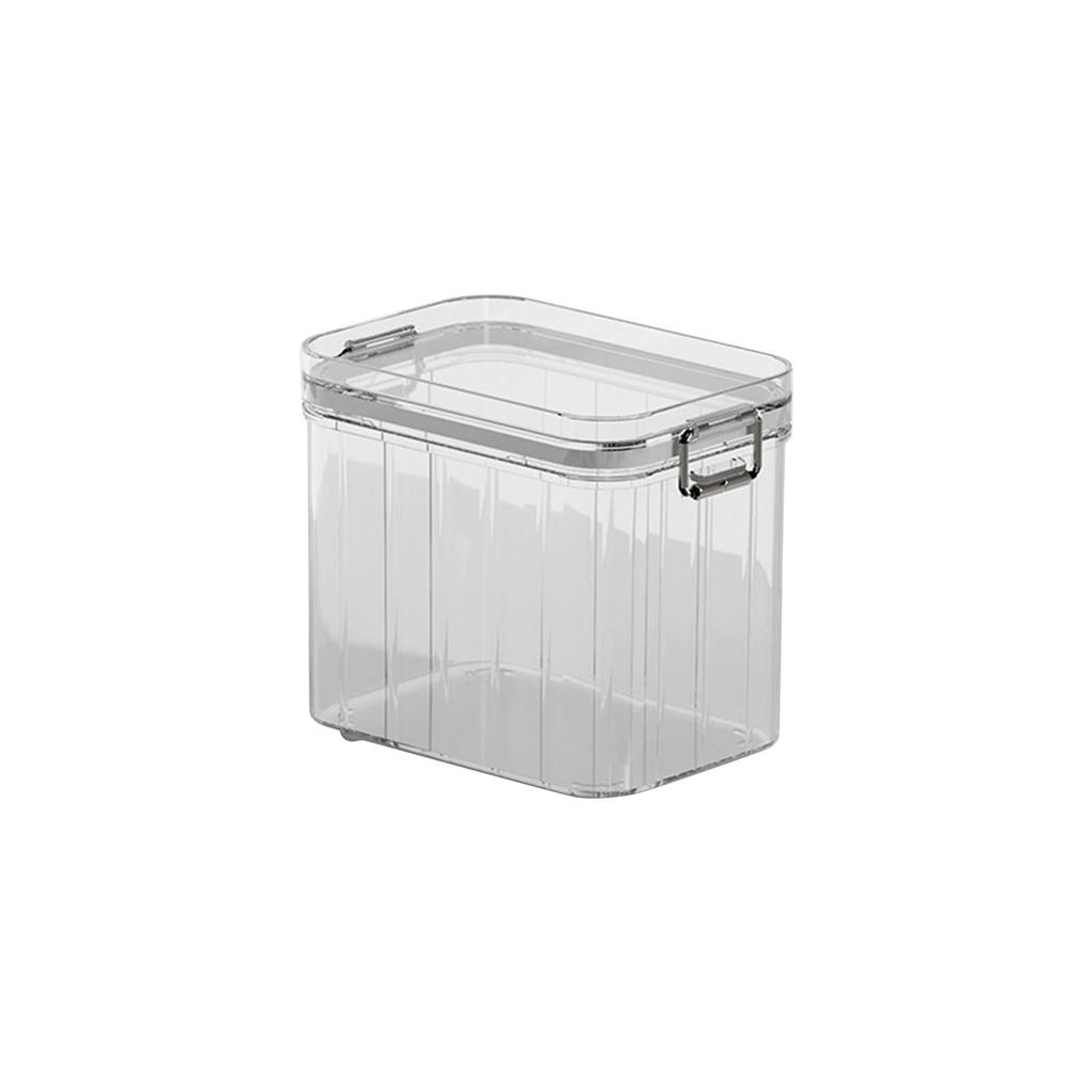 Plastic Food Storage Container, Rectangle, 60.86 Ounces, Clear Natural