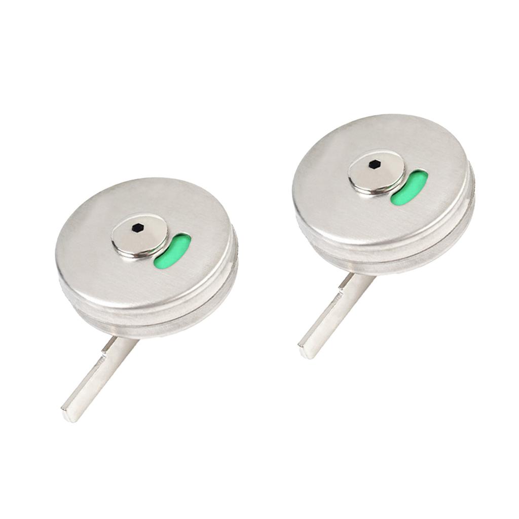 Multipurpose Brushed Stainless Steel Bathroom Door Latches Set Featuring Intuitives Status Display for Bathrooms