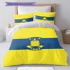 Brøndby IF Bedding Quilt Set Quilt Cover Pillowcase Home Decoration Birthday Gift (1 * Duvet Cover + 2 * Pillowcase, Without Core)