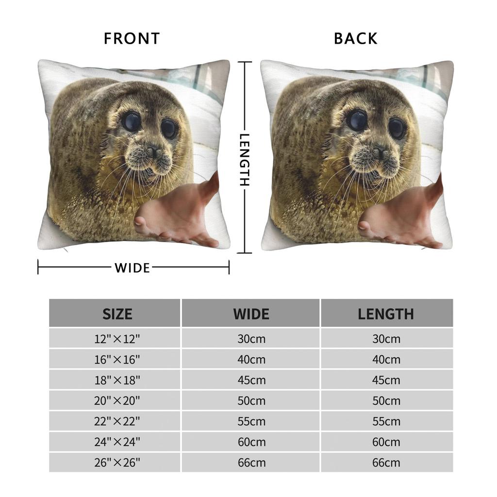 Seal Sea Meme Give It To Me Square Pillowcases Polyester Seat Cushion Cover Funny Decor Pillow Cover 45*45