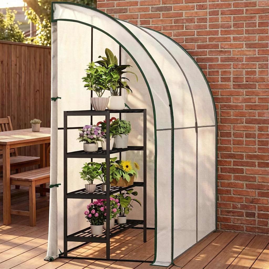 Portable Lean To Greenhouse,Greenhouse,Leaning Greenhouse,Outdoor Greenhouse(only with greenhouse)