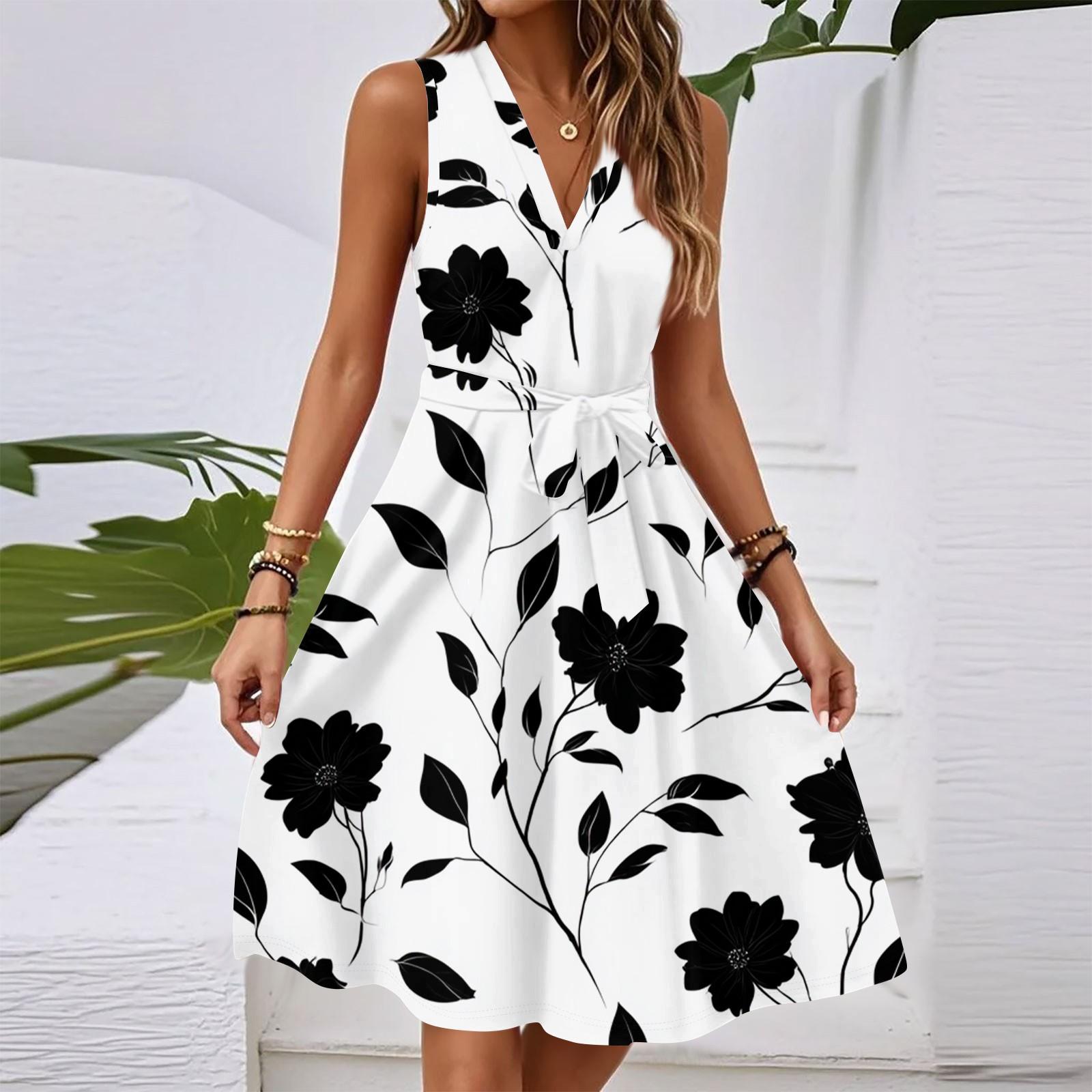 

Женское модное платье с рукавами три четверти, свободного кроя, с удобным цветочным принтом M белый