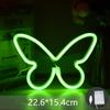 Butterfly LED Neon Sign Light, Battery Operated Novelty Neon Mini Night Light Room Birthday Home Wall Decoration Atmosphere