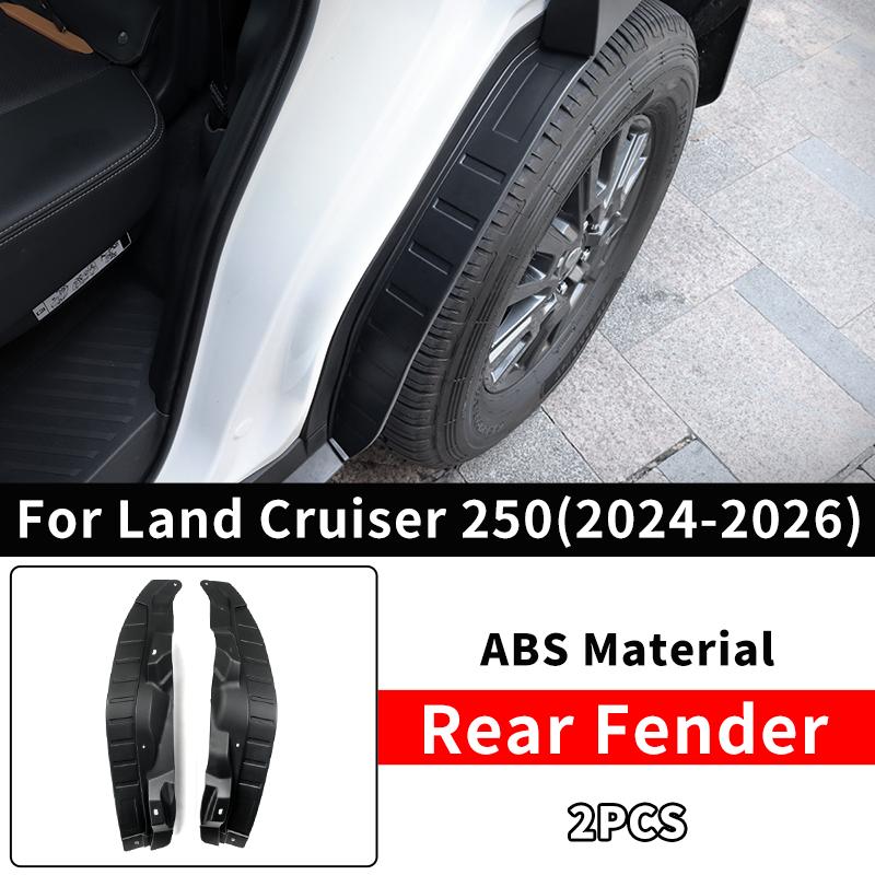For Toyota 2024 2025 2026 Land Cruiser 250 Prado LC250 Rear Mud Flaps Plastic Anti-Splash Accessories Mudguards Upgrade Parts