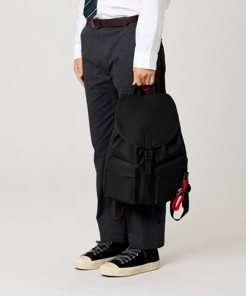 Geecoon Nylon Authentic String Utility Backpack Gee238-702 Black