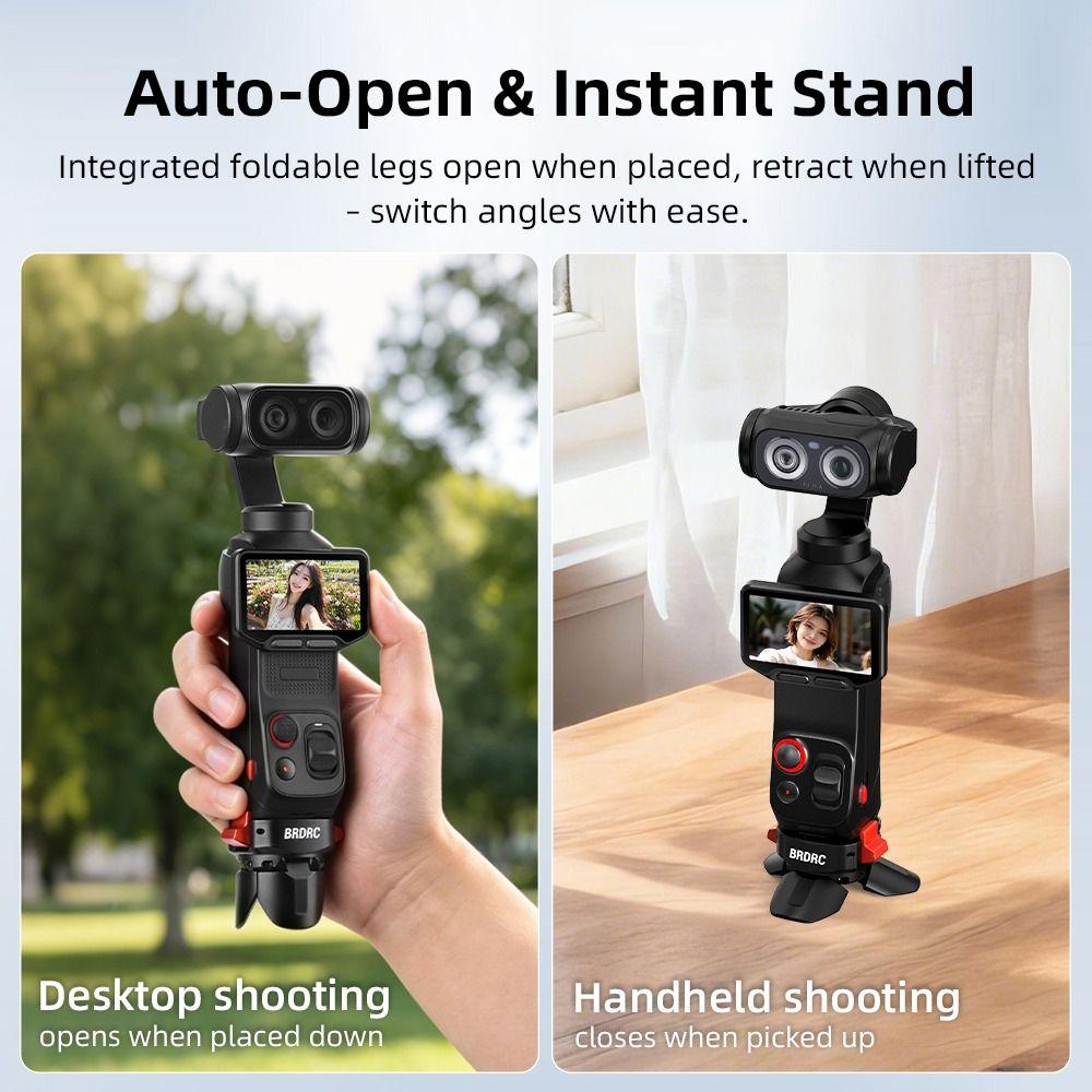 Desktop-Lade-Stativ aus Aluminiumlegierung für Insta360 Luna Ultra Kamera Zubehör