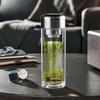 Shuanghan 380ml Double-Layer Insulated Glass Cup