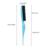 Styling Tool Nylon Bristles Hair Teasing Brush Blue Color Professional Back Combing Brush Durable Salon Teasing Brush Home Salon