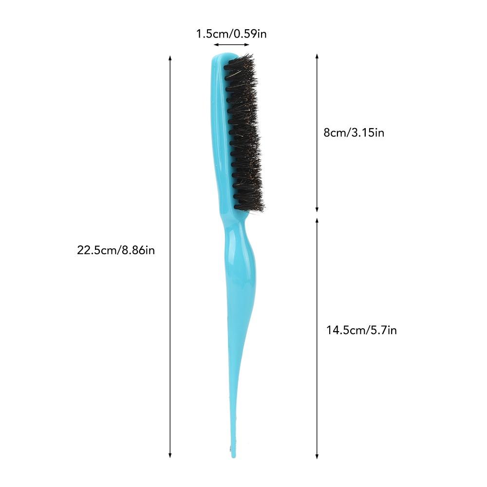 Styling Tool Nylon Bristles Hair Teasing Brush Blue Color Professional Back Combing Brush Durable Salon Teasing Brush Home Salon