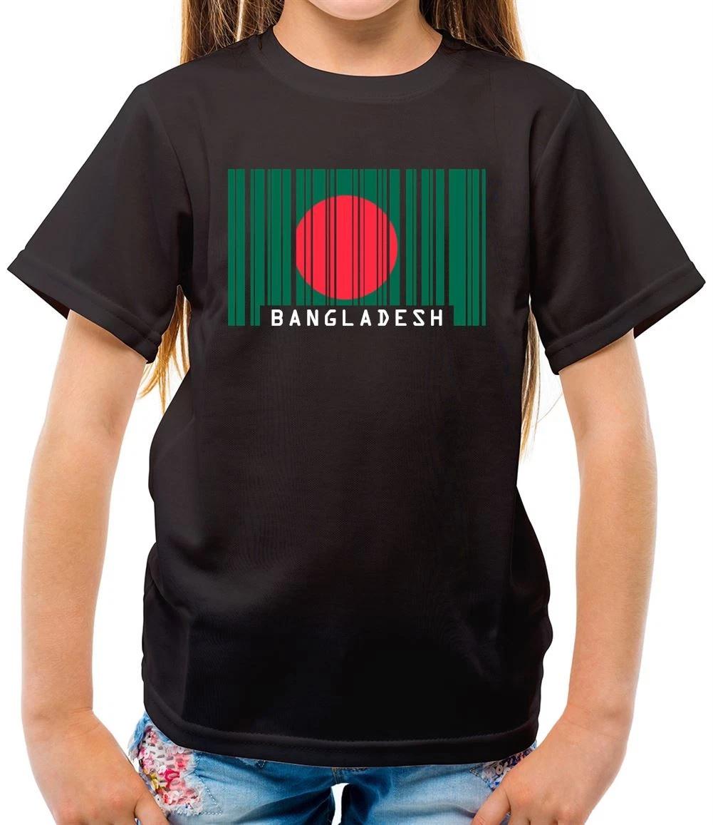Bangladesh Barcode Flag Style - T-Shirt - - Country - Travel 100