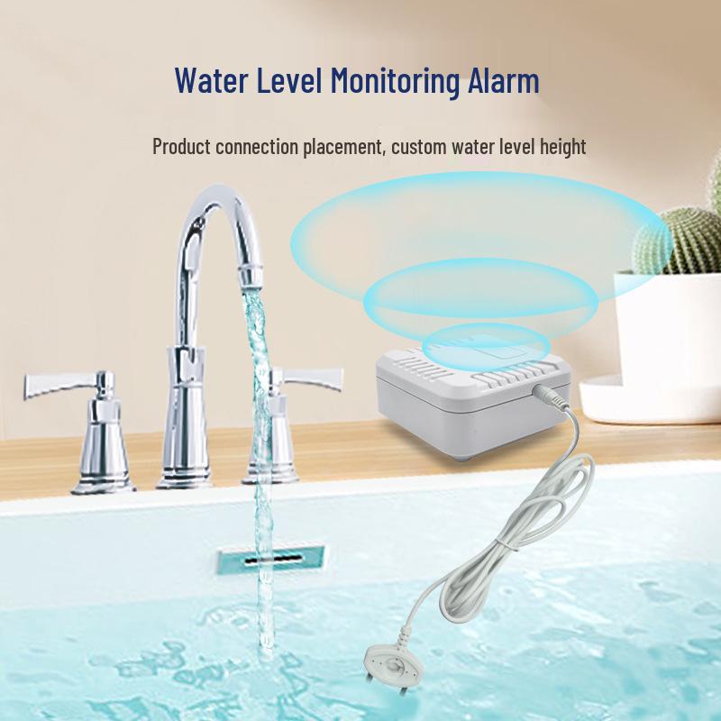 Waterproof Household Leak Alarm for Kitchen Sink - Water Immersion Detector and Level Reminder