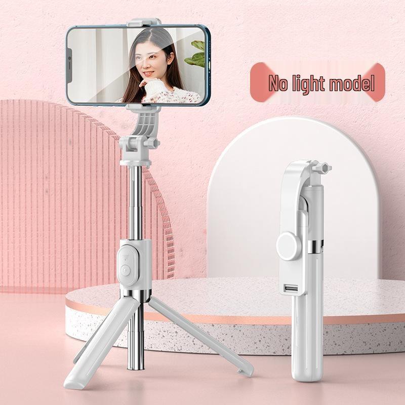 Bluetooth Selfie Tyč s Dálkovým Ovladačem, Stativem, Zatahovacím Designem a Výplňovým Světlem pro Mobilní Streamování
