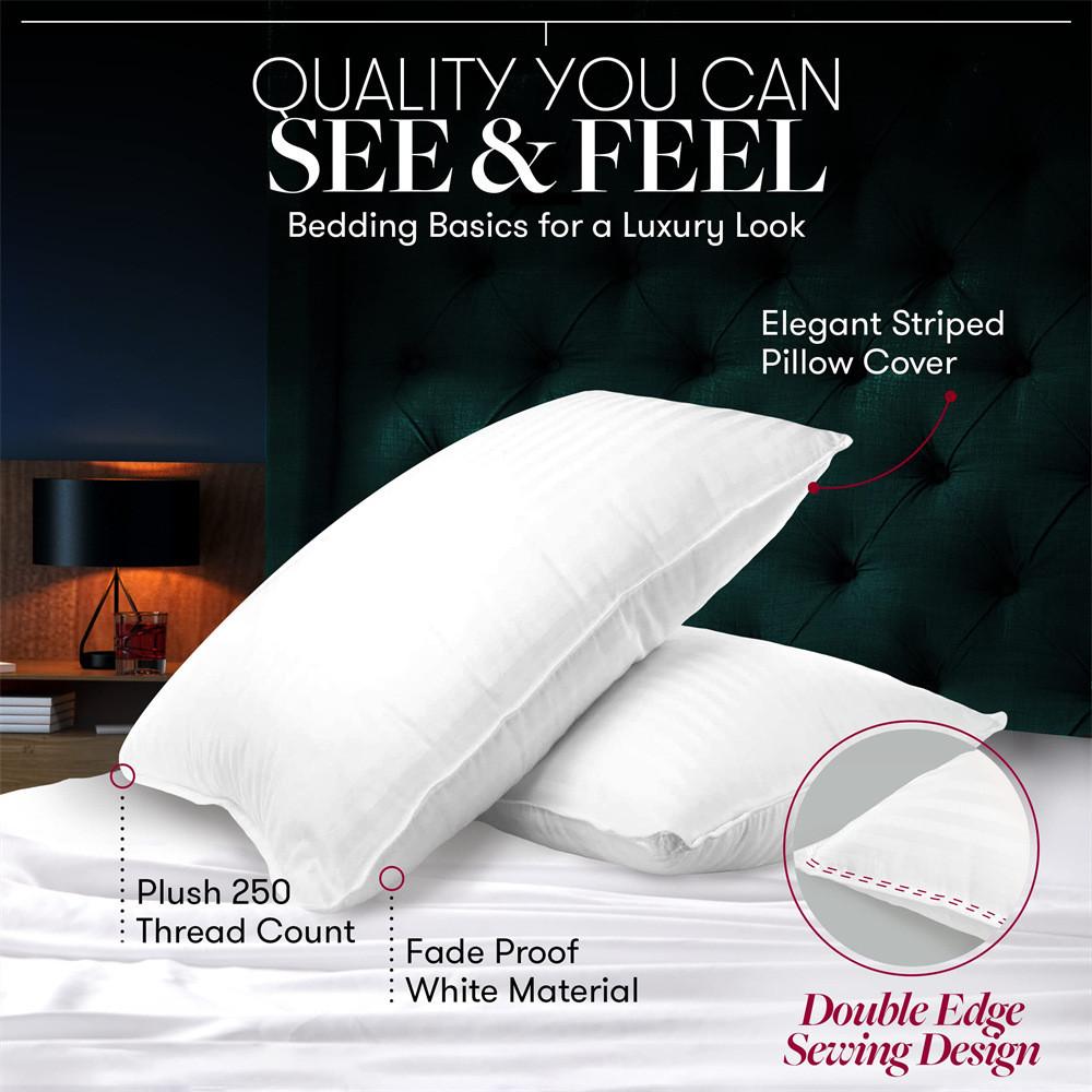 Core Pillow Bedding Polyester Fiber Home Use Supplies Memory Stripe Back Bounce