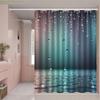 1pc Raindrop Pattern Printed Shower Curtain, High-End Elegant and Easy-to-Install Bathroom Curtain for Home Decor, Includes 12