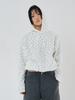 Waffle Hood, Floral Cream