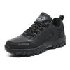 Hiking Shoes Men Outdoor Lace-up Anti-slip Short Plush Low-top Shoes Men Shock-absorbing Breathable Casual Sports Shoes Men