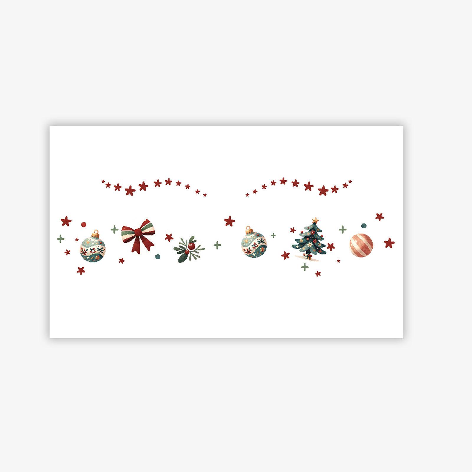 Christmas Makeup Face Sticker Cute Sweet Creative Blush Temporary Tattoo Sticker 15*9